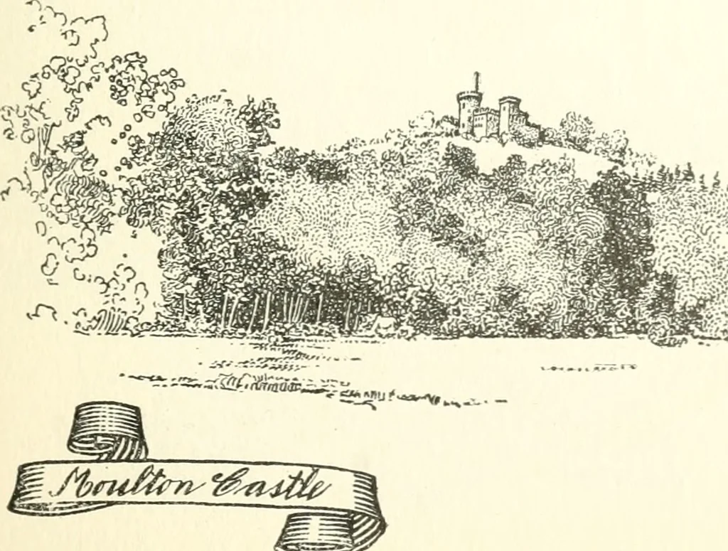 An illustration from The colonial book of the Towle Mfg. Co. Which is intended to delineate and describe some quaint and historic places in Newburyport and vicinity and show the origin and beauty of the colonial pattern of silverware, 1898, leaf 42