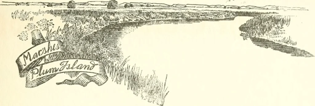An illustration from The colonial book of the Towle Mfg. Co. Which is intended to delineate and describe some quaint and historic places in Newburyport and vicinity and show the origin and beauty of the colonial pattern of silverware, 1898, leaf 42