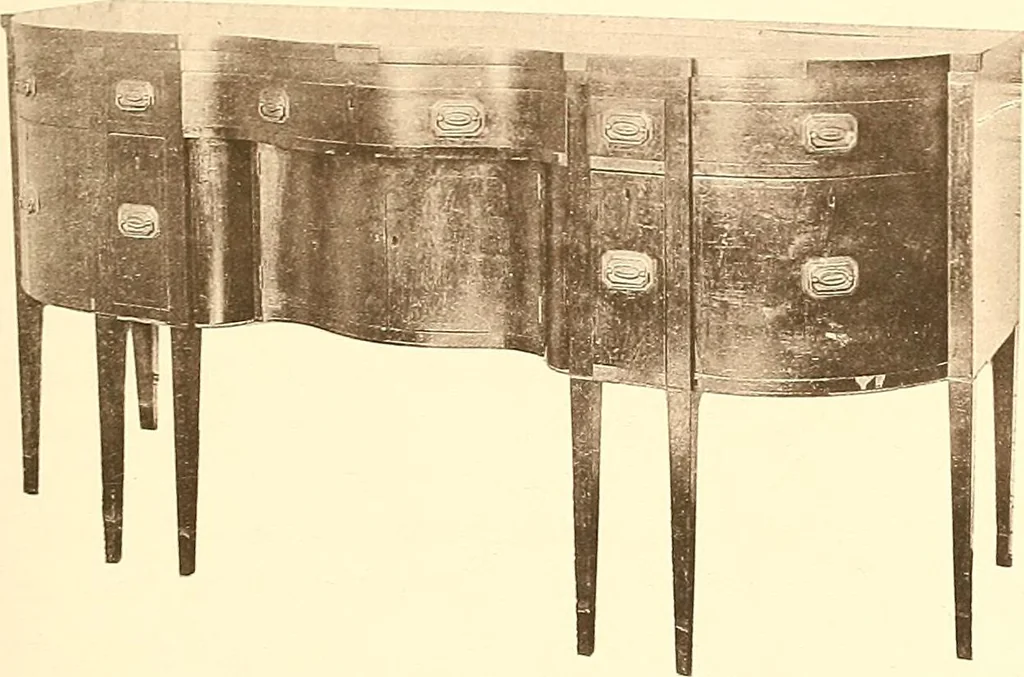 An illustration from The colonial furniture of New England : A study of the domestic furniture in use in the seventeenth and eighteenth centuries, 1892, leaf 132