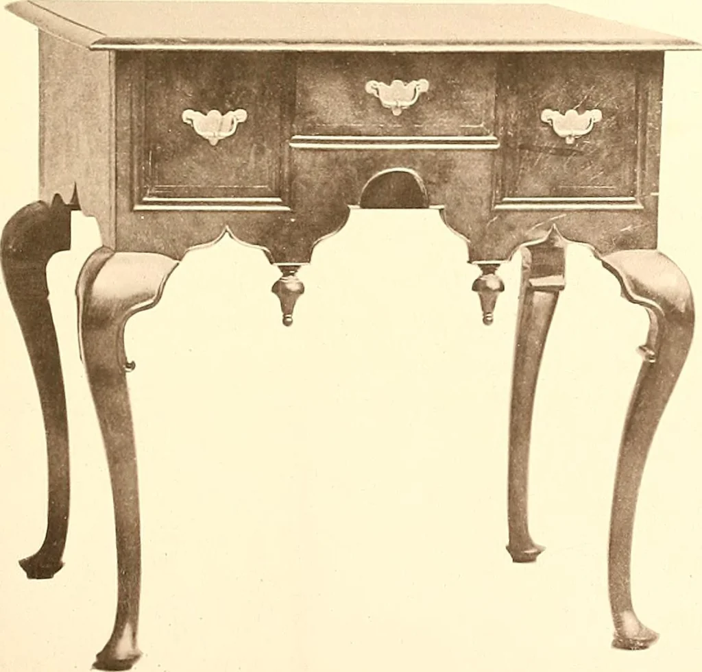 An illustration from The colonial furniture of New England : A study of the domestic furniture in use in the seventeenth and eighteenth centuries, 1892, leaf 162