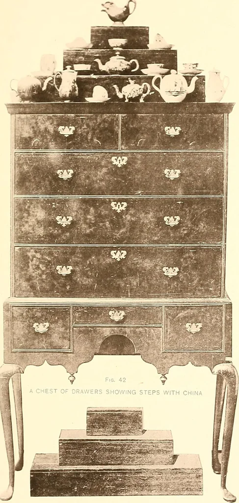 An illustration from The colonial furniture of New England : A study of the domestic furniture in use in the seventeenth and eighteenth centuries, 1892, leaf 198