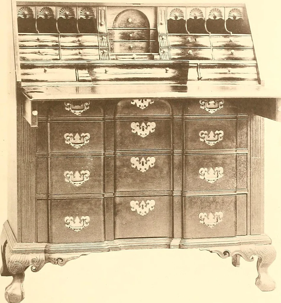 An illustration from The colonial furniture of New England : A study of the domestic furniture in use in the seventeenth and eighteenth centuries, 1892, leaf 228