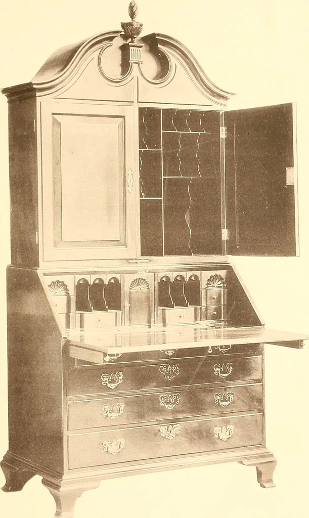 An illustration from The colonial furniture of New England : A study of the domestic furniture in use in the seventeenth and eighteenth centuries, 1892, leaf 232