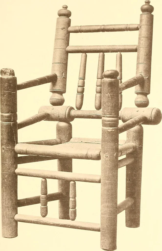 An illustration from The colonial furniture of New England : A study of the domestic furniture in use in the seventeenth and eighteenth centuries, 1892, leaf 248