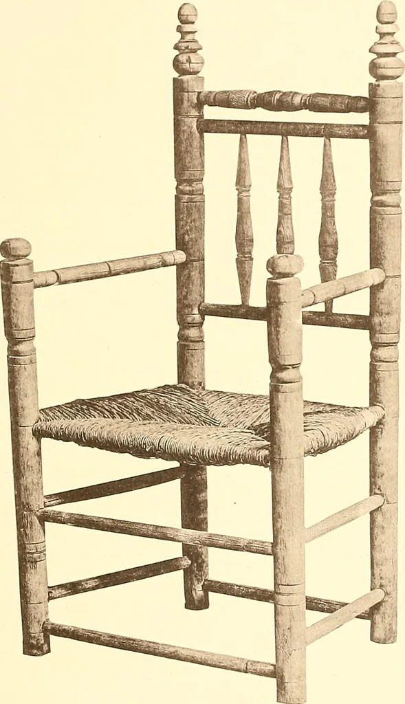 An illustration from The colonial furniture of New England : A study of the domestic furniture in use in the seventeenth and eighteenth centuries, 1892, leaf 256