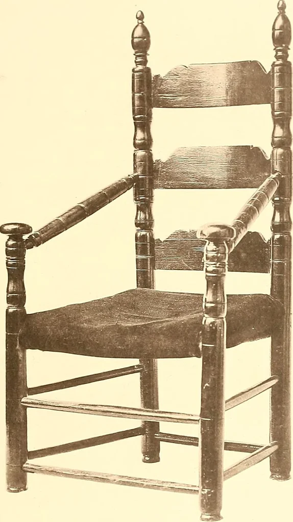 An illustration from The colonial furniture of New England : A study of the domestic furniture in use in the seventeenth and eighteenth centuries, 1892, leaf 266