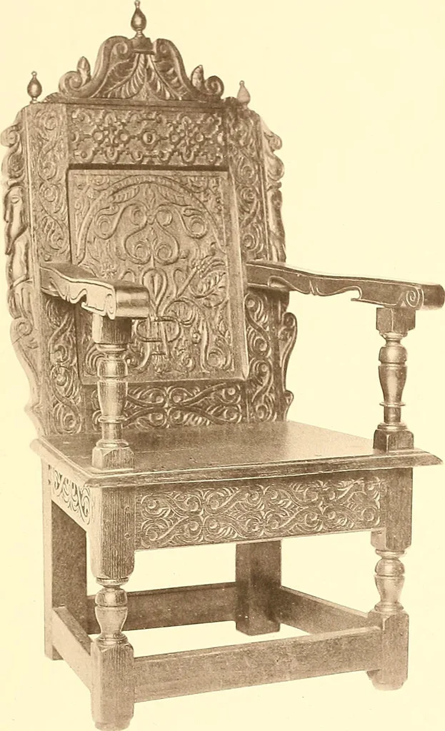 An illustration from The colonial furniture of New England : A study of the domestic furniture in use in the seventeenth and eighteenth centuries, 1892, leaf 270