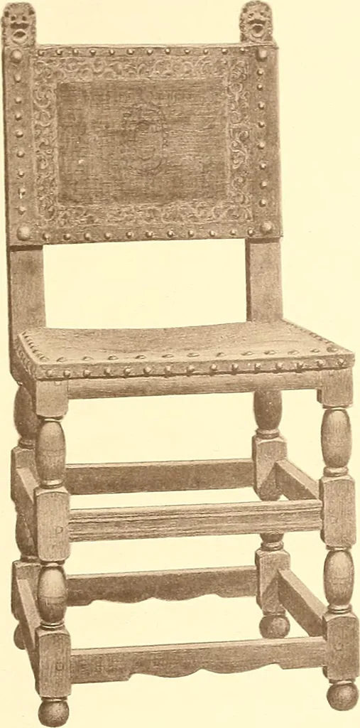 An illustration from The colonial furniture of New England : A study of the domestic furniture in use in the seventeenth and eighteenth centuries, 1892, leaf 276