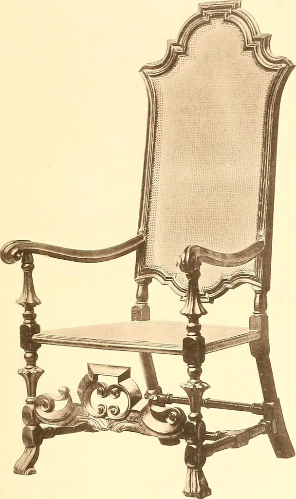 An illustration from The colonial furniture of New England : A study of the domestic furniture in use in the seventeenth and eighteenth centuries, 1892, leaf 290