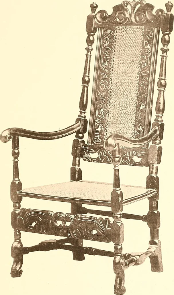 An illustration from The colonial furniture of New England : A study of the domestic furniture in use in the seventeenth and eighteenth centuries, 1892, leaf 294