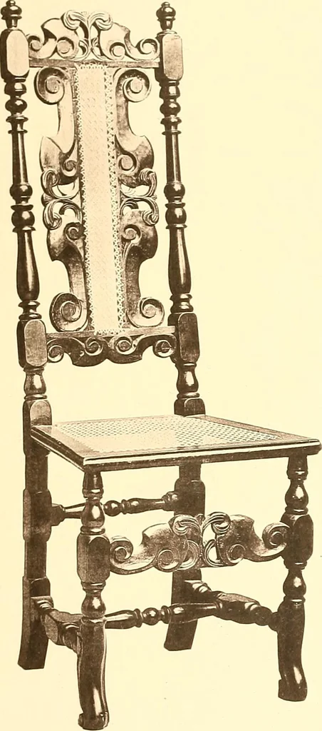 An illustration from The colonial furniture of New England : A study of the domestic furniture in use in the seventeenth and eighteenth centuries, 1892, leaf 300
