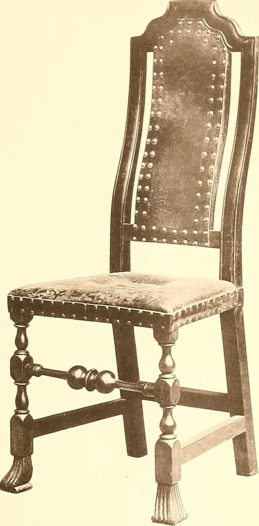 An illustration from The colonial furniture of New England : A study of the domestic furniture in use in the seventeenth and eighteenth centuries, 1892, leaf 308