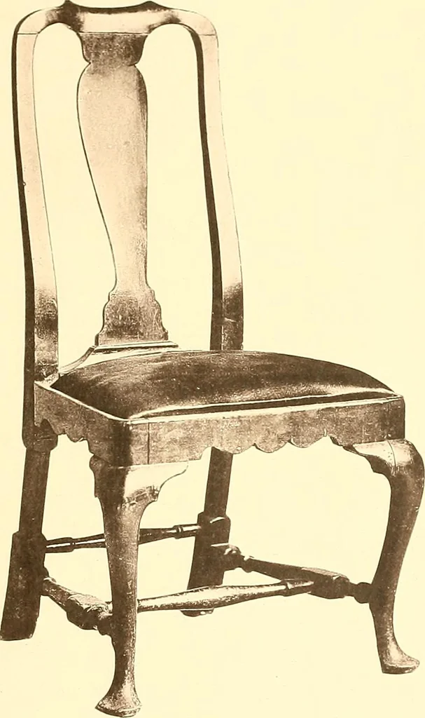 An illustration from The colonial furniture of New England : A study of the domestic furniture in use in the seventeenth and eighteenth centuries, 1892, leaf 312
