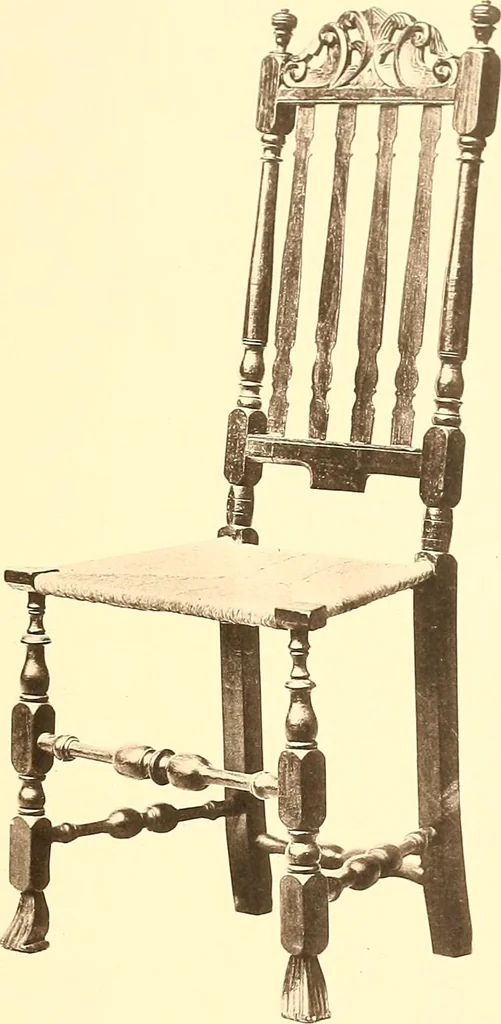An illustration from The colonial furniture of New England : A study of the domestic furniture in use in the seventeenth and eighteenth centuries, 1892, leaf 330