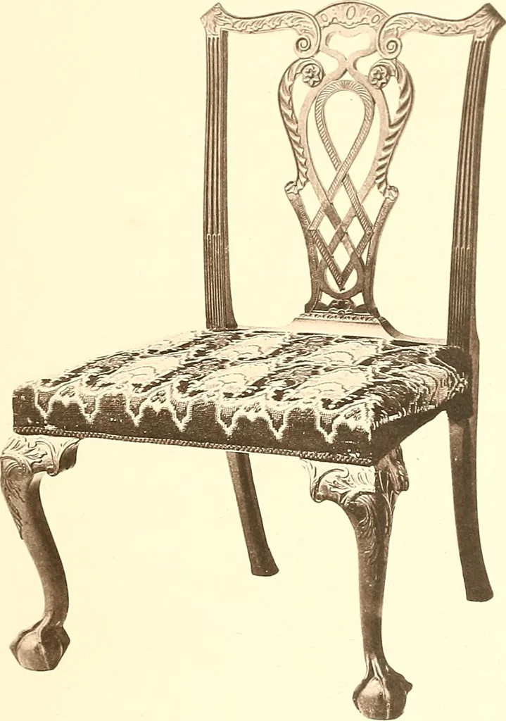 An illustration from The colonial furniture of New England : A study of the domestic furniture in use in the seventeenth and eighteenth centuries, 1892, leaf 344