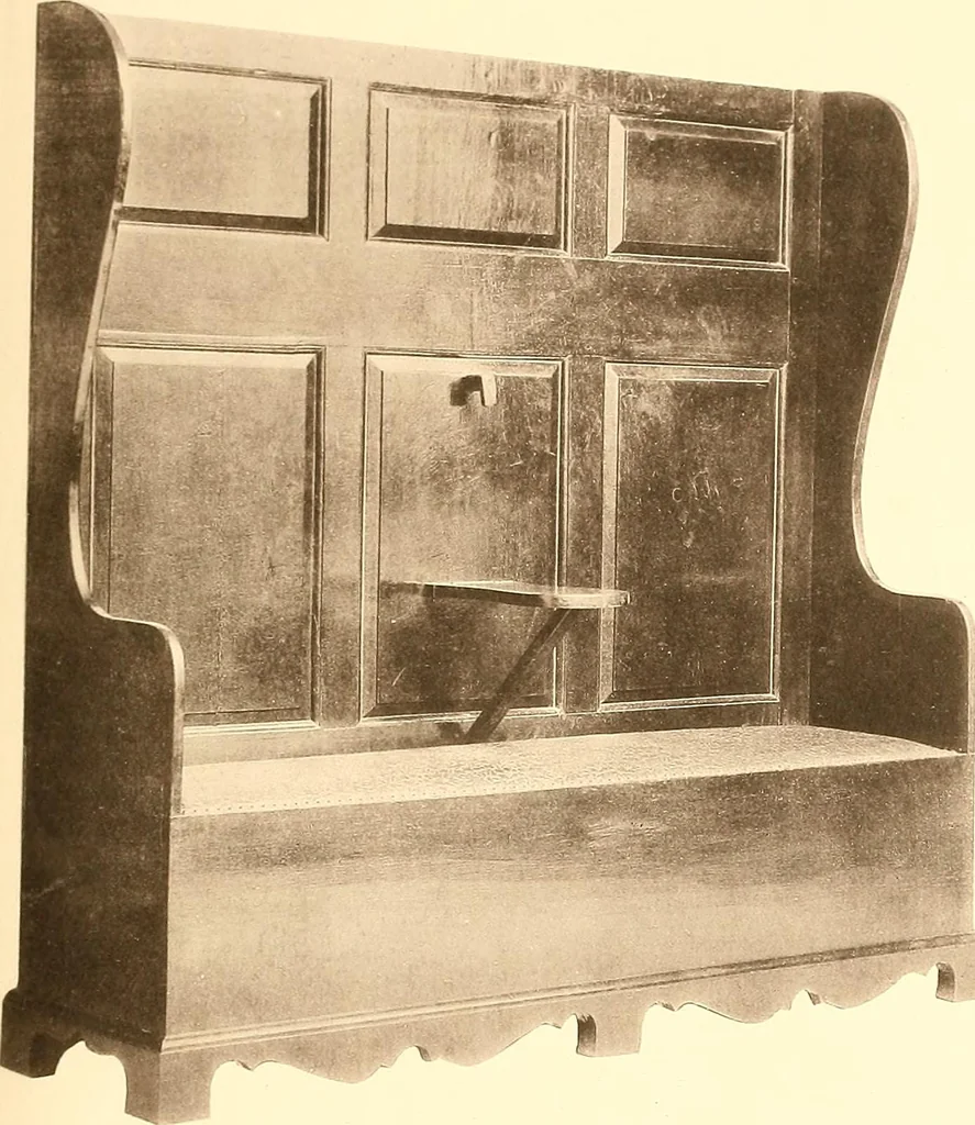 An illustration from The colonial furniture of New England : A study of the domestic furniture in use in the seventeenth and eighteenth centuries, 1892, leaf 386