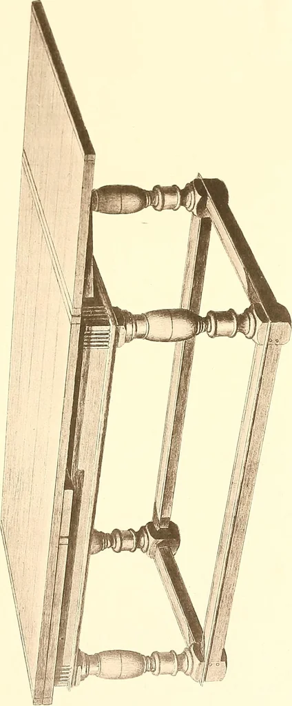 An illustration from The colonial furniture of New England : A study of the domestic furniture in use in the seventeenth and eighteenth centuries, 1892, leaf 390