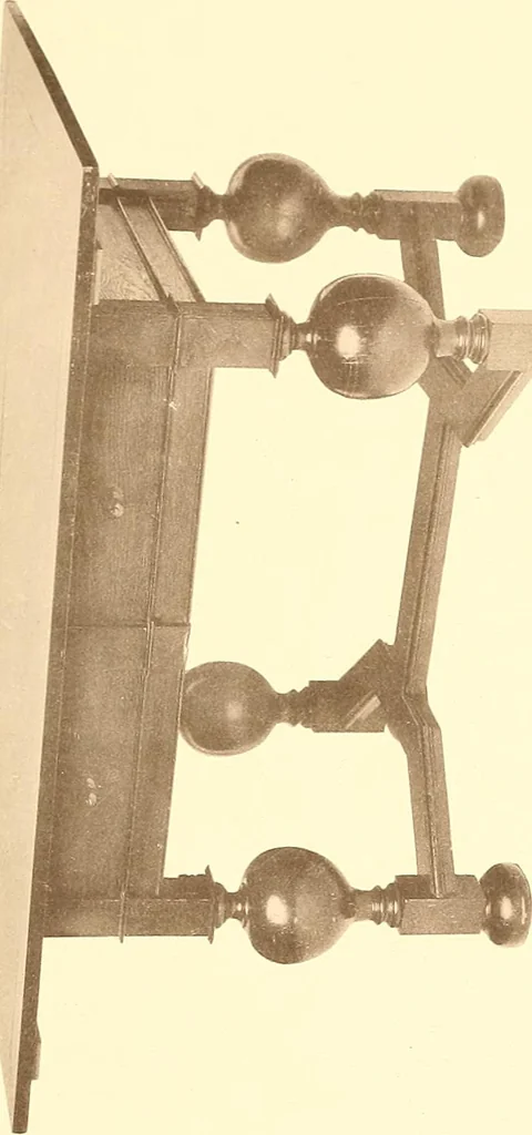 An illustration from The colonial furniture of New England : A study of the domestic furniture in use in the seventeenth and eighteenth centuries, 1892, leaf 408