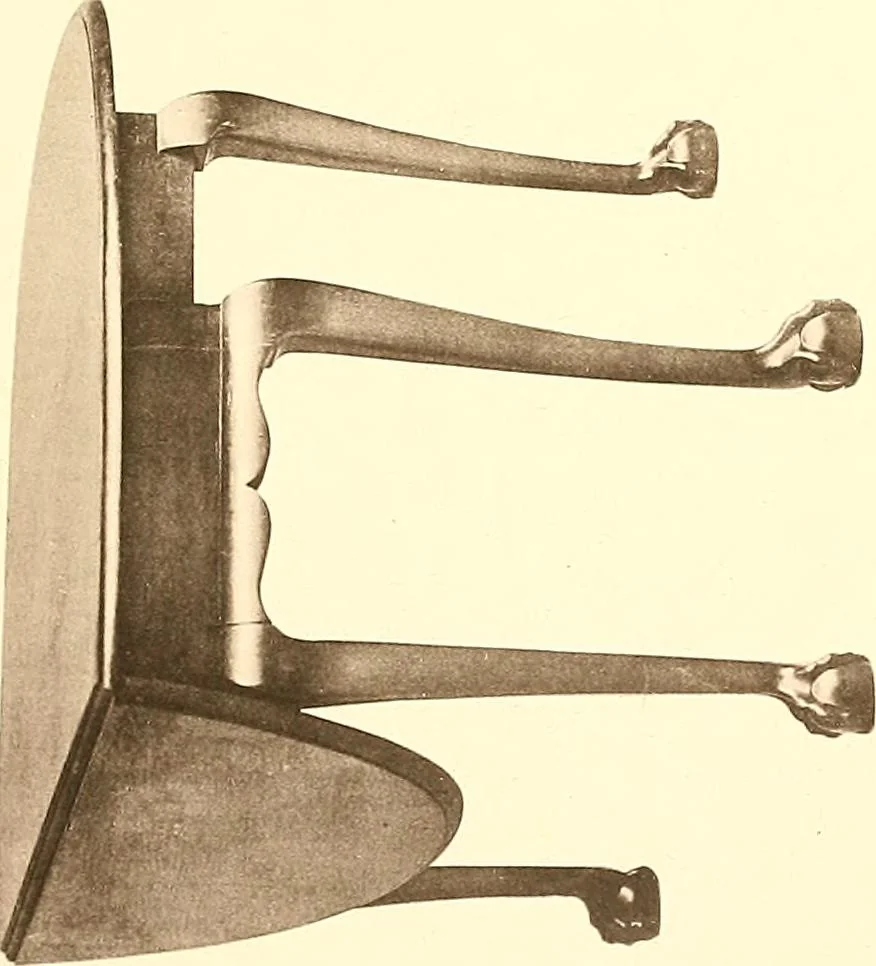 An illustration from The colonial furniture of New England : A study of the domestic furniture in use in the seventeenth and eighteenth centuries, 1892, leaf 416