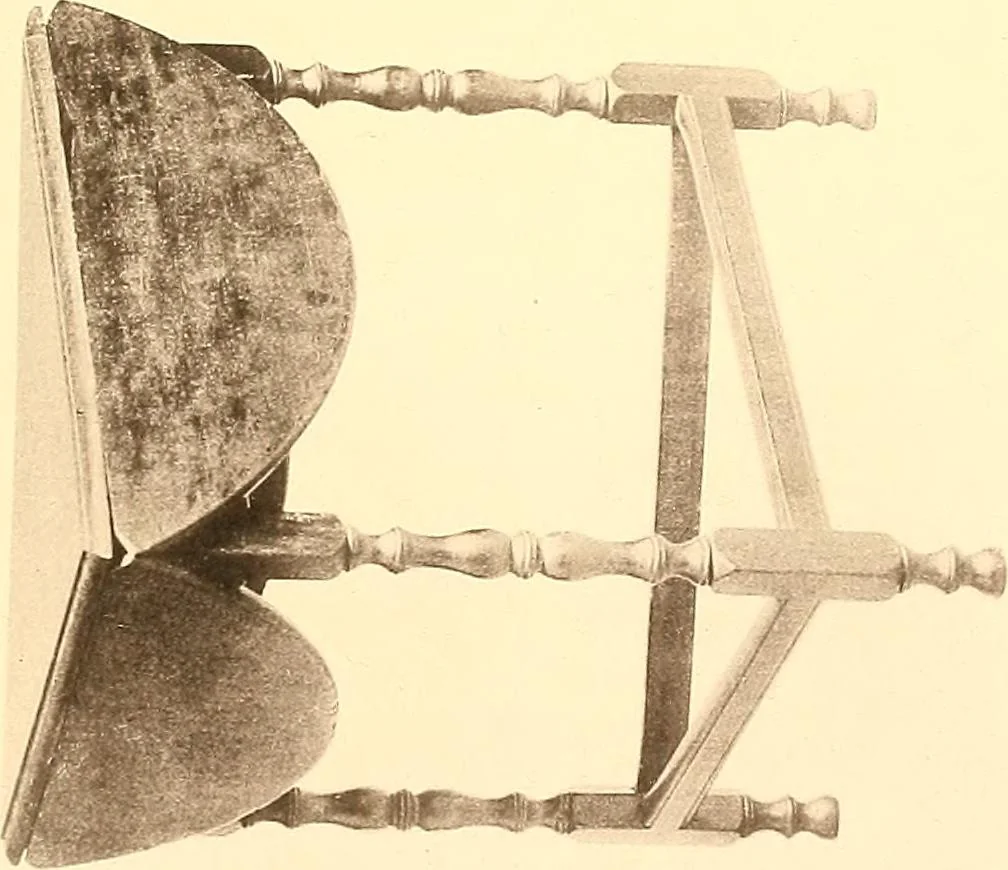 An illustration from The colonial furniture of New England : A study of the domestic furniture in use in the seventeenth and eighteenth centuries, 1892, leaf 422