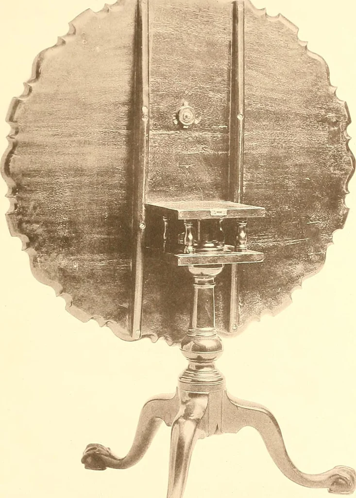 An illustration from The colonial furniture of New England : A study of the domestic furniture in use in the seventeenth and eighteenth centuries, 1892, leaf 430