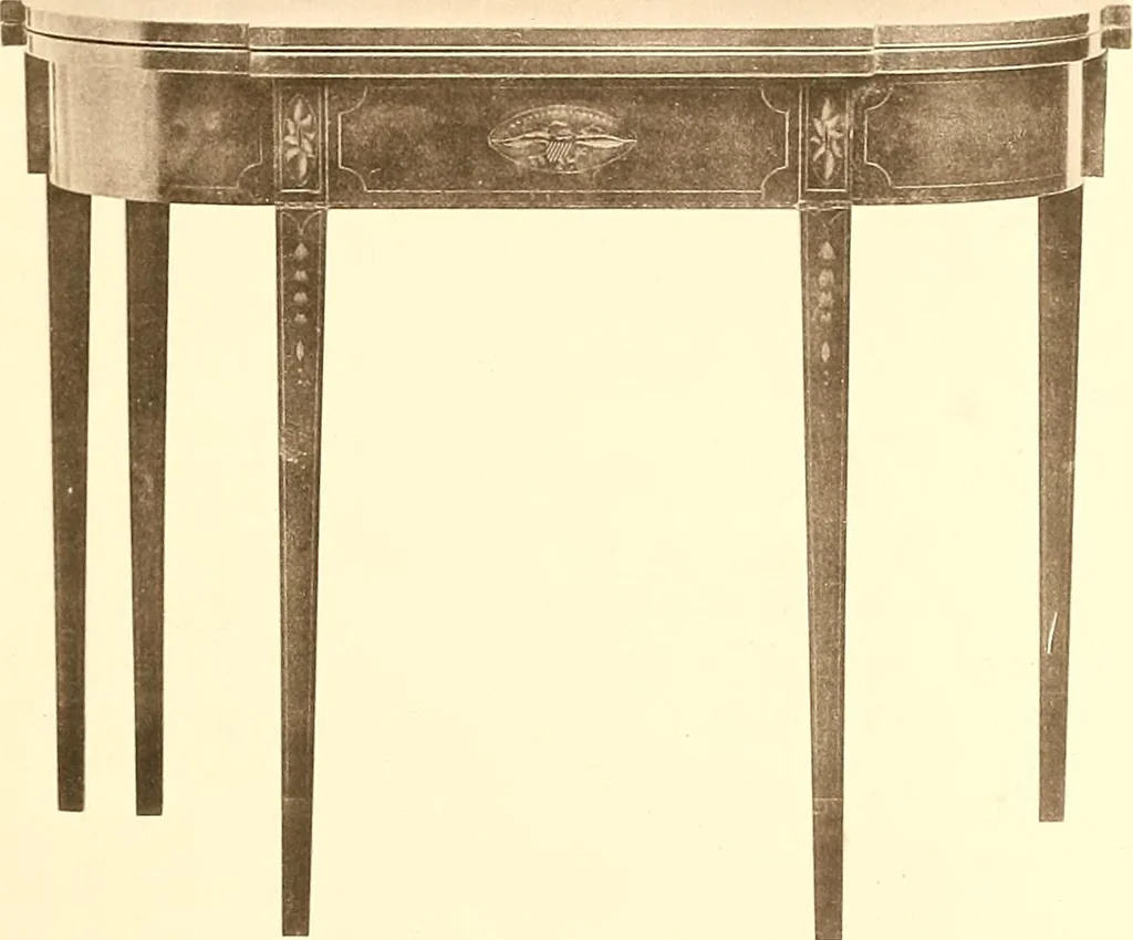 An illustration from The colonial furniture of New England : A study of the domestic furniture in use in the seventeenth and eighteenth centuries, 1892, leaf 434