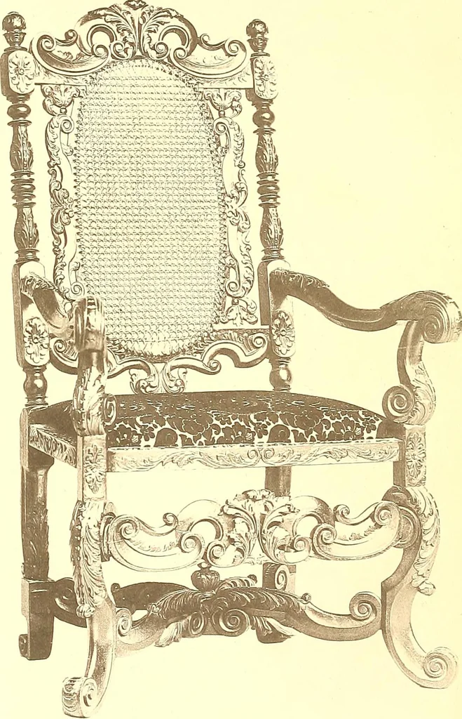 An illustration from The colonial furniture of New England : A study of the domestic furniture in use in the seventeenth and eighteenth centuries, 1892, leaf 7