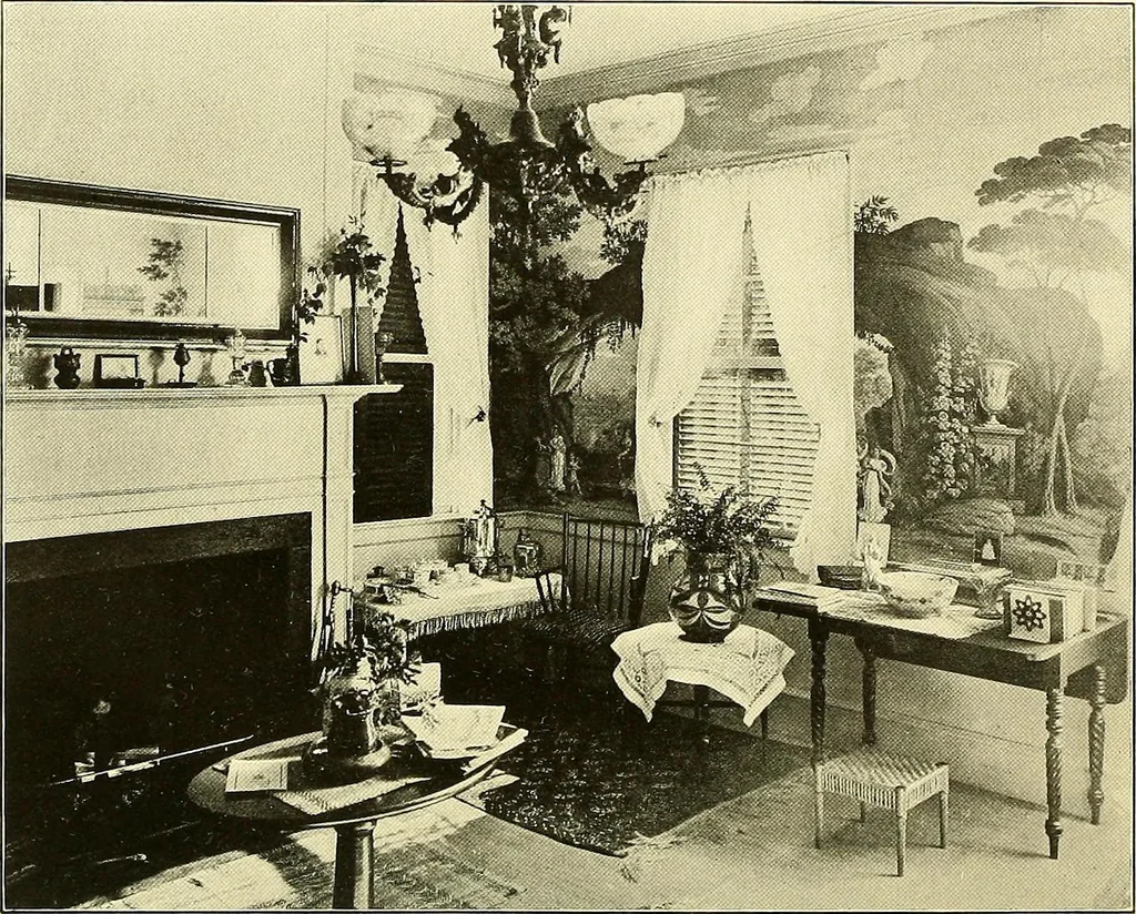 An illustration from Colonial homes and their furnishings, 1912, leaf 161
