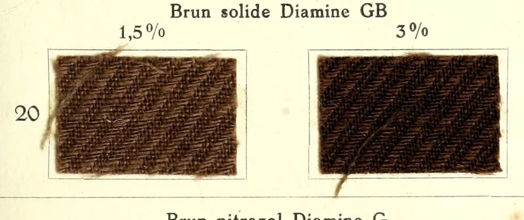 An illustration from Colorants pour la teinture des mi-laine, 1930, leaf 21