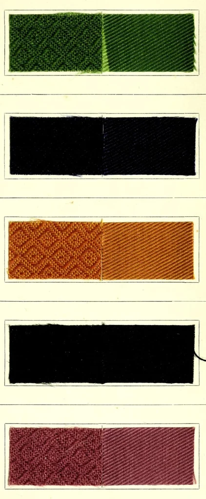 An illustration from Colorants pour la teinture des mi-laine, 1930, leaf 57