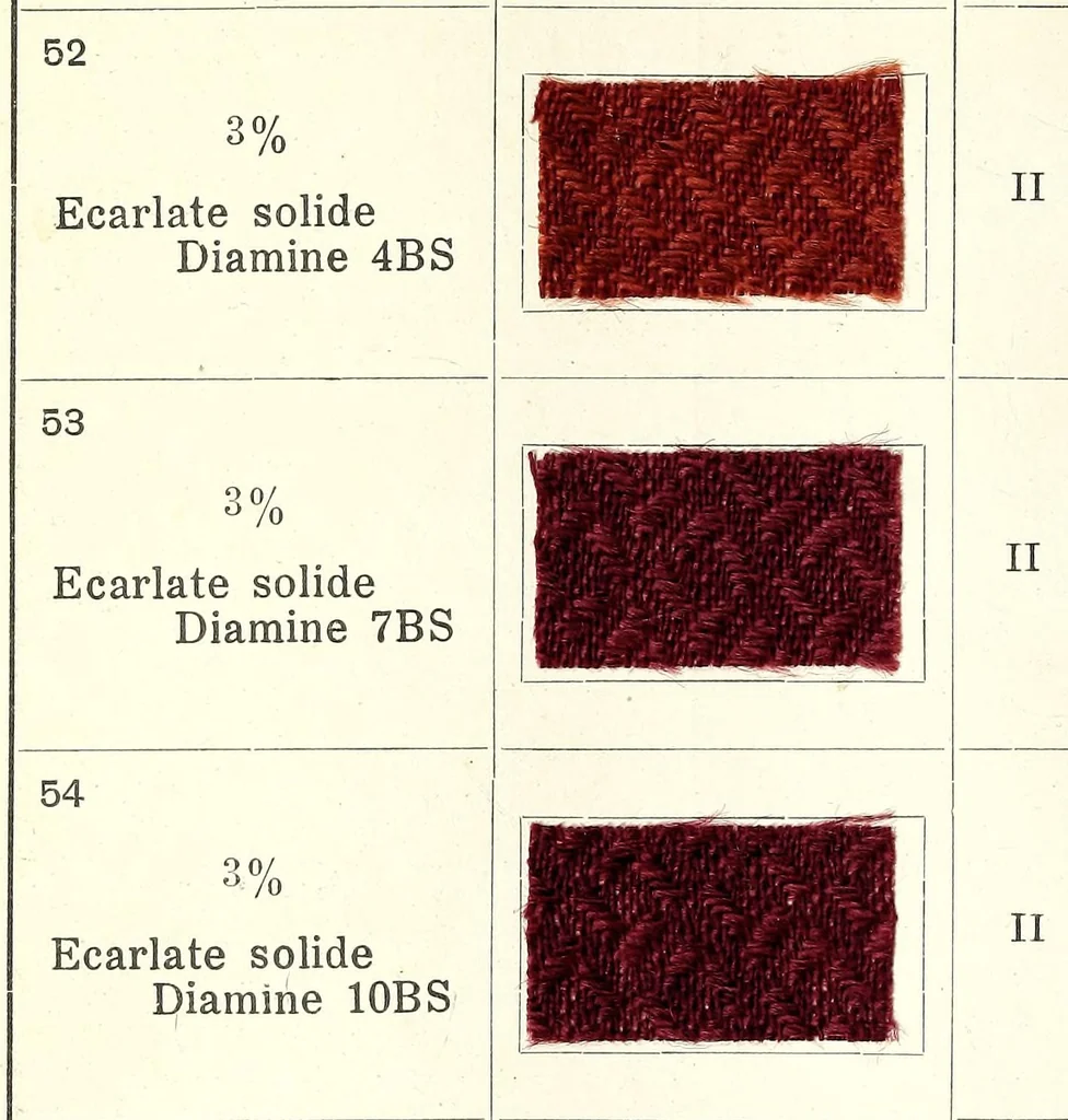 An illustration from Colorants pour la teinture des articles mi-laine, 1900, leaf 24
