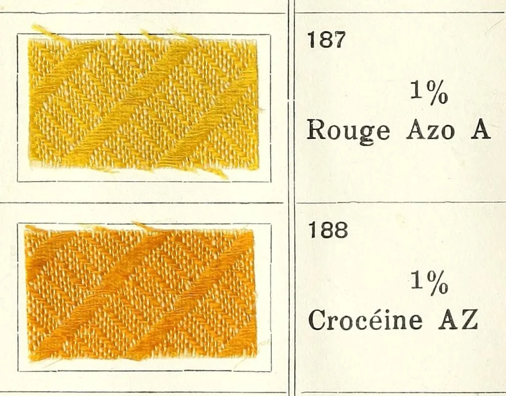 An illustration from Colorants pour la teinture des articles mi-laine, 1900, leaf 40