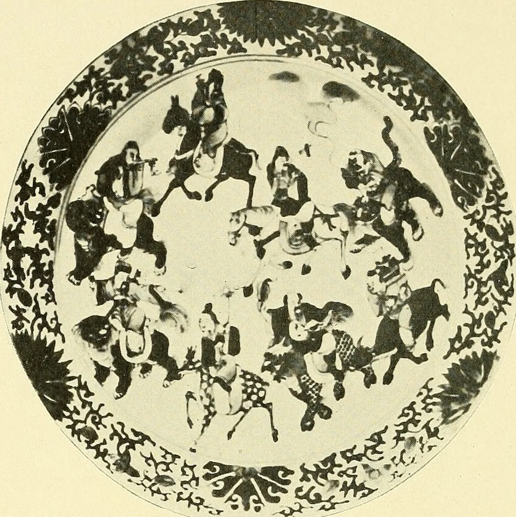 An illustration from The color blue in pottery and porcelain, 1902, leaf 15