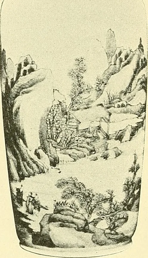 An illustration from The color blue in pottery and porcelain, 1902, leaf 17