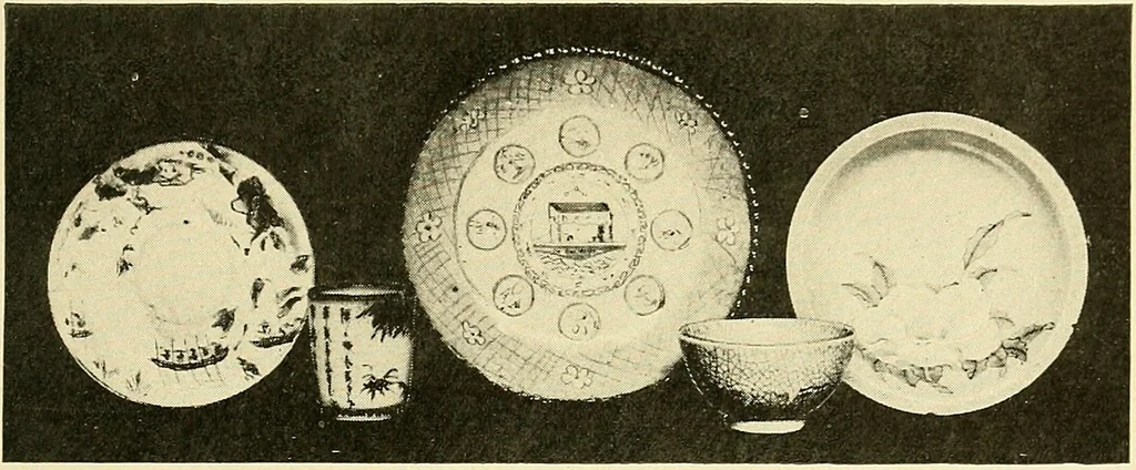 An illustration from The color blue in pottery and porcelain, 1902, leaf 24