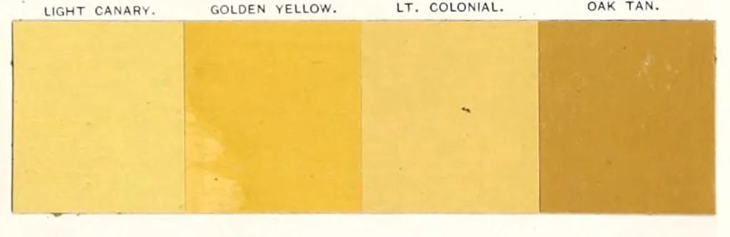 An illustration from Color card : February 1894, H.W. Johns M'f'g Co., manufacturers of the standard paints for structural purposes, roof paints, wood stains, varnishes, etc., 1894, leaf 3