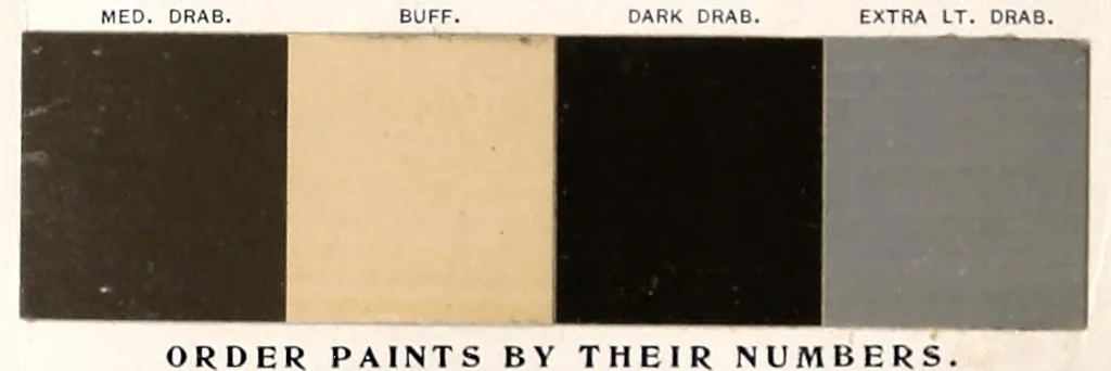 An illustration from Color card : February 1894, H.W. Johns M'f'g Co., manufacturers of the standard paints for structural purposes, roof paints, wood stains, varnishes, etc., 1894, leaf 4