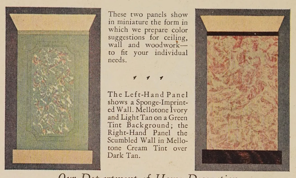 An illustration from Color harmony in the home : an invaluable reference book on the uses of color : with a description of the magic doorway, 1928, leaf 34