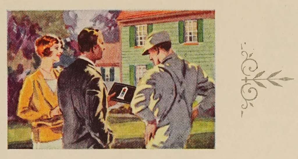 An illustration from Color harmony in the home : an invaluable reference book on the uses of color : with a description of the magic doorway, 1928, leaf 7