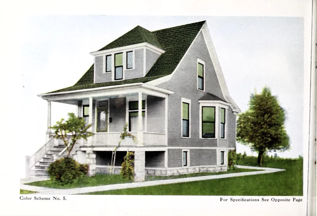 An illustration from Color harmony in house painting., 1910, leaf 12