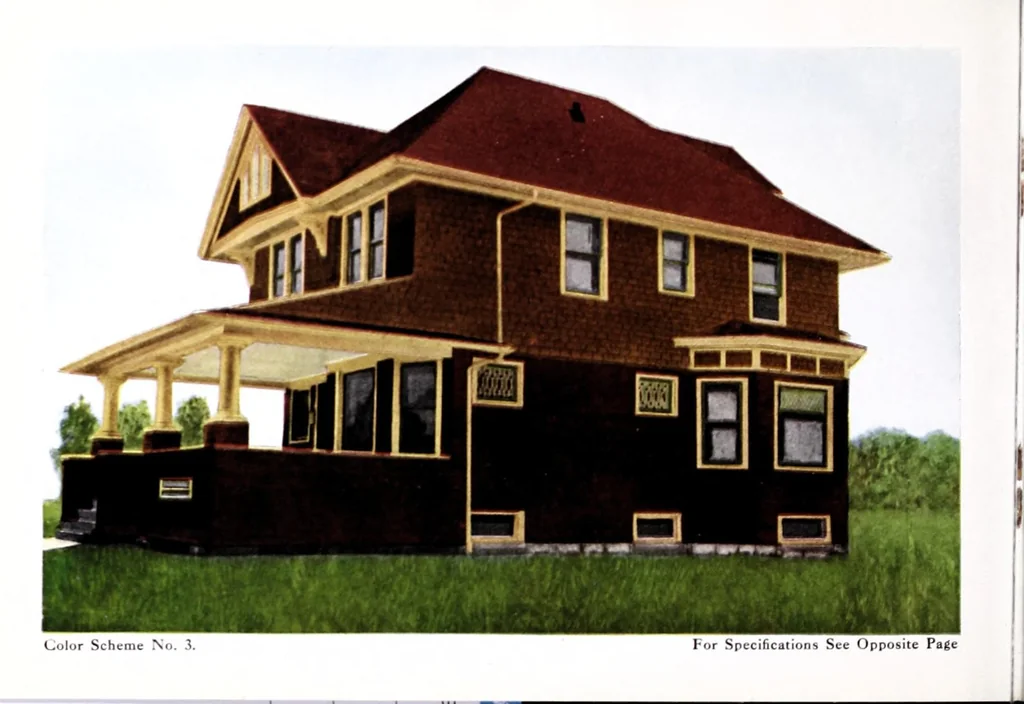 An illustration from Color harmony in house painting., 1910, leaf 8