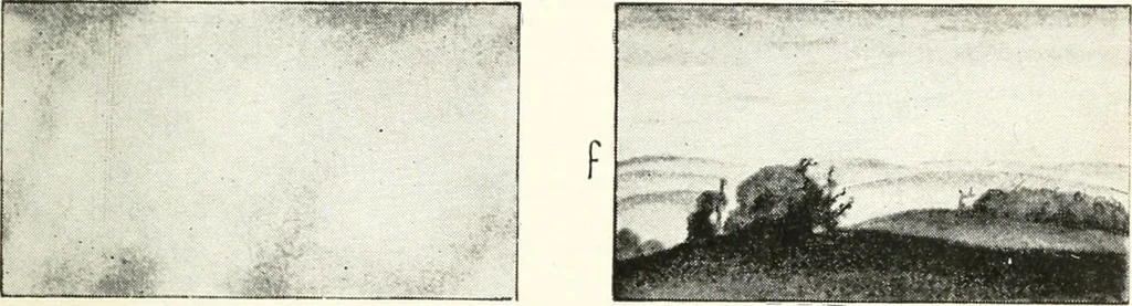 An illustration from Color in everyday life; a manual for lay students, artisaus and artists; the principles of color combination and color arrangement, and their applications in dress, home, business, the theatre and community play, 1918, leaf 106