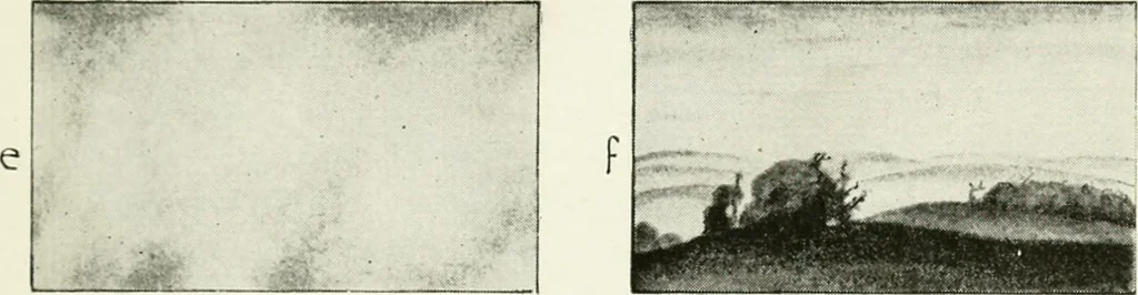 An illustration from Color in everyday life; a manual for lay students, artisaus and artists; the principles of color combination and color arrangement, and their applications in dress, home, business, the theatre and community play, 1918, leaf 102