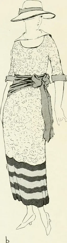 An illustration from Color in everyday life; a manual for lay students, artisaus and artists; the principles of color combination and color arrangement, and their applications in dress, home, business, the theatre and community play, 1918, leaf 130