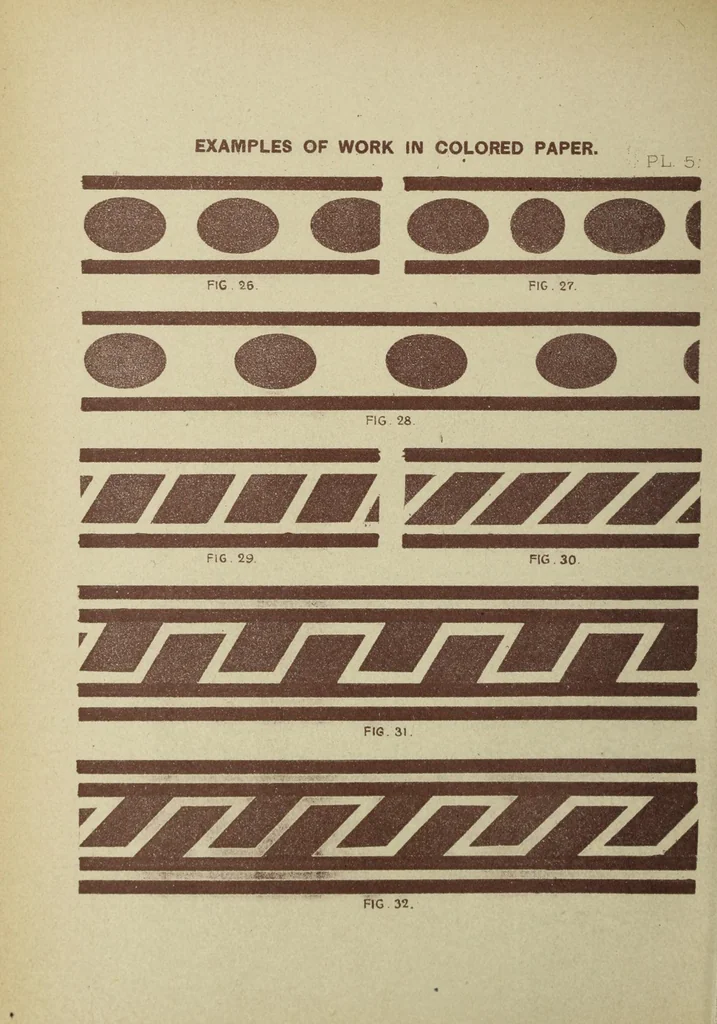 An illustration from Color instruction : suggestions for a course of instruction in color for public schools, 1893, leaf 106