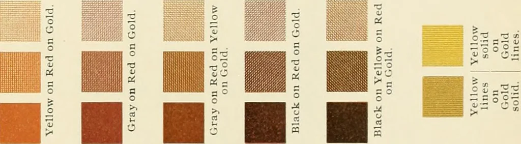 An illustration from The color printer. A treatise on the use of colors in typographic printing, 1892, leaf 206