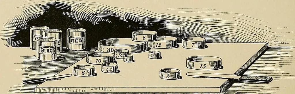An illustration from The color printer. A treatise on the use of colors in typographic printing, 1892, leaf 25