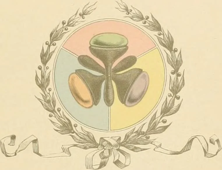 An illustration from The color printer. A treatise on the use of colors in typographic printing, 1892, leaf 8