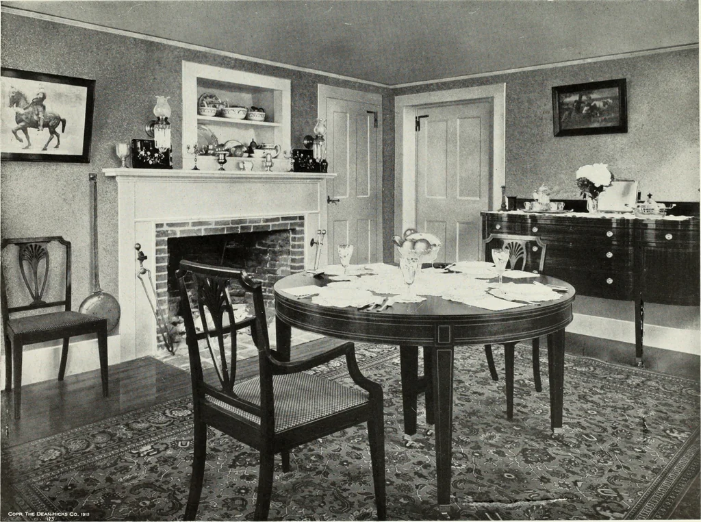 An illustration from Color schemes for the home and model interiors, 1919, leaf 52