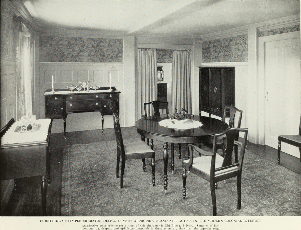 An illustration from Color schemes for the home and model interiors, 1919, leaf 64